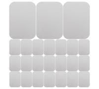 Lurrose 30pcs Magnetic Mounting Plate for Cabinet Lights - LED Under Cabinet Lighting Adhesive Backing Plate - 6.5x4.5cm Iron Sheets for Kitchen, Pantry, Wardrobe, Closet Light Installation