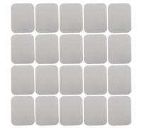 Lurrose 30pcs Magnetic Mounting Plate for Cabinet Lights - LED Under Cabinet Lighting Adhesive Backing Plate - 4.5x3.5cm Iron Sheets for Kitchen, Pantry, Wardrobe, Closet Light Installation