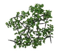 Lurrose 30pcs Miniature Landscape Trees Plastic Model Green Artificial Bonsai for Sand Table Diorama Micro Scenery Decoration Craft Building