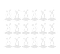 Lurrose 30pcs White Self-Adhesive Gardening Hooks for Climbing Plants Vine Plant Climbing Wall Fixer Support Wire Fixing Traction Fixator for Perennial Garden