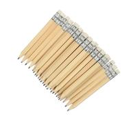 Lurrose 35pcs Mini Wooden Golf Pencils 10cm Short round Barrel with Eraser Small Log Pencils for Writing Drawing Sketching School Office Supplies