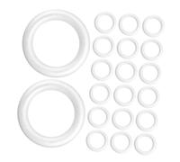 Lurrose 36pcs Lightweight Foam Wreath Forms Thickened Craft Circles for DIY Holiday Decorations Christmas Year Multipurpose Craft Foam Rings for Easy Hanging and Festive Displays
