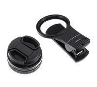 Lurrose 37mm 4k HD Macro Lens for Smartphone Camera 15x Mobile Phone Clip-on Lens Black Compact Attachment for Detailed Close-up Photography