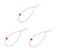 Lurrose 3pcs Beaded Phone Lanyard Unique Lost Charm Keychain for Mobile Phones Lightweight Wrist Strap for Easy Carrying for Electronic Accessories Id Cards