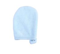 Lurrose 3pcs Blue Facial Cleansing Gloves Made of Soft Polyester Cotton for Reusable Makeup Removal and Gentle Skin Cleansing Mitts with Simple Design for Daily Face Care