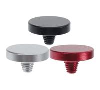 Lurrose 3pcs Camera Shutter Release Button Set Concave Surface Soft Metal Aluminum Alloy Replacement for Digital Cameras with Red, Silver, and Black