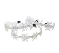 Lurrose 3pcs Christmas Hairbands Snowflake Headbands for Festive Occasions Multi-purpose Resin Head Hoops Comfortable to Wear Winter Holiday Accessories