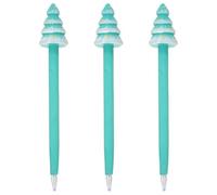 Lurrose 3pcs Christmas Tree Shape Gel Pen: Smooth Writing Holiday Pen For School Office And Journaling - Cute Stationery For Women And Students