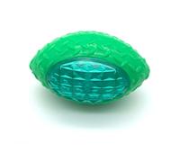 Lurrose 3pcs Dog Rugby for Pets, Rubber Material, Elastic and Easy to Clean, Creative and Funny Shining Sniffing for Animal Training and Interactive Play