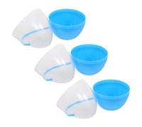 Lurrose 3pcs Easter Eggs Jumbo Easter Eggs 25cm Openable Plastic Pp Oval Shaped with Handle Large Capacity Safe for Decorating