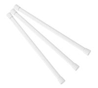 Lurrose 3pcs Extendable Telescopic Curtain Rods Adjustable No Drill Tension Poles for Windows Bathrooms and Doors Durable Material Strong Stable Support for Various Curtain Weights