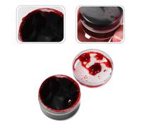 Lurrose 3pcs Fake Blood Gel Halloween Makeup Plasma Scar Wax Kit | 3-pack Fake Blood & Scar Gel Set. Red, Realistic Makeup. Easy Soap & Water Wash Off. Use for Halloween, Cosplay