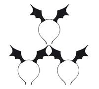 Lurrose 3pcs Halloween Headband Bat Wing Hair Band Cosplay Felt Hair Hoop Masquerade Hair Wrap Headwear for Men Women Girls Kids Hair Accessories