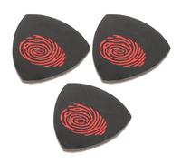 Lurrose 3Pcs Leather Ukulele Picks Guitar Plectrums with Box for Electric Acoustic Guitars Bass Pick (Patterns Style)