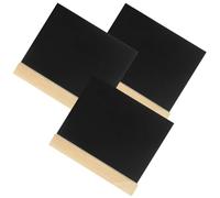 Lurrose 3pcs Mini Chalkboards Two-Sided Message Board Reusable Write and Wipe Double-Sided Standing Type Solid Wood Base Simple and Generous Design for Weddings and Boutiques