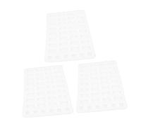 Lurrose 3pcs Miniature Silicone Brick Molds for DIY Sand Table and Dollhouse Realistic Simulation Building Accessories with Detailed Texture for Creative Architectural Models and Hobby