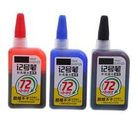 Lurrose 3pcs Oil Based Marker Ink Refills Quick Dry Permanent Pigment Inks for Artists Carpenters Craft Metal Glass Plastic Surfaces Weather Resistant