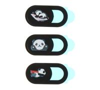 Lurrose 3pcs Panda Pattern Webcam Cover Slider Privacy Protection for Laptops Tablets Phones Durable Peeping Hacking Strong Adhesive for Secure Digital Life