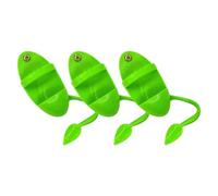 Lurrose 3pcs Parrot Perch Stand and Cuttlebone Holder for Birds, Abs Material with Easy Maintenance, Light Green Colour, Bird Cage Accessory for Cockatiels and Parakeets in Homes and Pet
