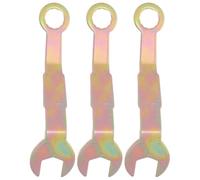 Lurrose 3pcs Pivot Pocket Door Wrench Set with 3/8" Open End and 5/16" Socket, Angled Iron Tool for Precision Sliding and Closet Door Adjustment, for Home Repair and Maintenance