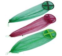 Lurrose 3pcs Portable Fishing Catch Netting with Drawstring Design Lightweight Mesh Fishing Nets Easy to Carry