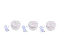 Lurrose 3pcs Portable Mini Ultrasonic Washing Machine Compact Turbine Washer for Travel Business Trips for Socks Underwear Light Durable Material Design