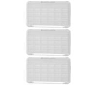 Lurrose 3pcs Refillable Eyeshadow Palette 24-grid Plastic Makeup Organizer Box with Lid Portable Eye Shadow Palette Container for Travel and DIY Cosmetics Storage