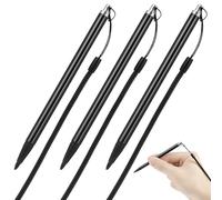 Lurrose 3pcs Resistive Screen Stylus Pen with Spring Rope, Metal Touchscreen Stylus for Tablet and Pos Navigator, Anti-lost Digital Pen for Resistive Touch Displays