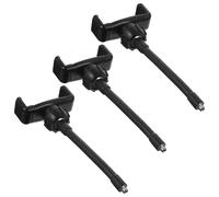 Lurrose 3pcs Rotatable Gooseneck Phone Holder with 1/4 Inch Thread Connector Flexible Plastic Mobile Phone Clip Stand Wide Compatibility for Desk, Car, and Home Use