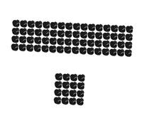 Lurrose 3sets 16pcs Gas Range Rubber Feet Durable Grate Foot Pads for Gas Stove Replacement Increases Height for Comfortable Use Rubber Material for Kitchen Cookware 16pcs*3