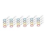Lurrose 3sets Lost Finger Ring Lanyard Durable Phone Keychain Strap for Smartphones Id Cards and Light Electronics Blue Gold Colors for Daily Use 8pcs*3