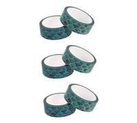 Lurrose 3sets Mermaid Washi Stickers Patterns Diy Tapes for Scrapbooking 2pcs*3