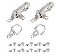 Lurrose 4 Pairs Buckle Metallic Jacket Purse Bag Clasps Closure Beltane Decor Toggle Buttons Sewing Cloak Clasp Fastener Metal Decor Sewing Cloth Button Clip Coat Zinc Alloy