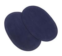 Lurrose 4 Pairs Jacket Patches: Oval Elbow Knee Patches for Clothing Repair - Lint DIY Sewing Appliques - Decorative Patches for Sweaters Jackets and Pants