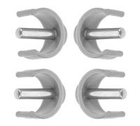Lurrose 4 Pcs C-Shaped Replacement Pin Lock Clamps for Walking Canes and Walkers, Abs and Steel Material, Stabilise Cane with Wide Applicability for Elderly and Disabled Users