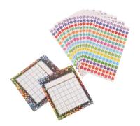 Lurrose 4 Sets Classroom Incentive Chart Stickers with Reward Cards, Self-adhesive Paper, Black Colour, Positive Reinforcement and Encouraging Participation for Classroom Sessions