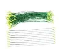 Lurrose 400pcs Christmas Tree Decoration Hooks Tree Hanging Hooks Ornament Hanging Ropes Metallic Ornament Hangers Green