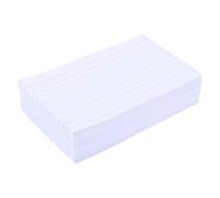 Lurrose 400pcs Ruled Index Cards with Horizontal Lines 4.9x3 Inch White Paper Study Cards for Smooth Writing Experience and Exam Preparation Simple Design for Students
