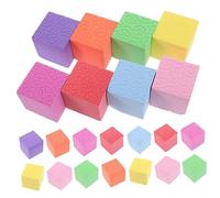 Lurrose 40pcs Foam Cube Building Blocks Educational Safe Non Toxic Material Early Learning Spatial Imagination Development