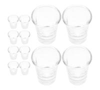 Lurrose 48Pcs Glass Communion Cups 10Ml Set for Standard Church Trays Religious Communion Service Shot Glasses for Christian Ceremony