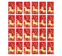 Lurrose 48pcs Red Envelope: Chinese New Year Money Envelopes - 2026 Horse Year Zodiac Red Packets for Chinese Spring Festival and Present Giving