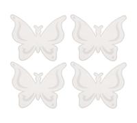 Lurrose 4pcs 3D Butterfly Silicone Molds - Wind Chime Making Butterfly Mold - DIY Wind Bell Casting Moulds for Epoxy Resin Art, Home Decoration, Gift Crafts