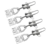 Lurrose 4pcs Adjustable Beehive Box Buckle Connector with Lock, Hive Clasp Beekeeping Hardware for Nuc Box and Bee Farm Tools