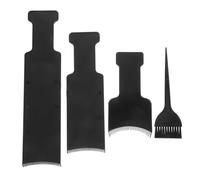 Lurrose 4pcs Balayage Board and Brush Hair Dye Paddle Highlighting Brush with Teeth, Hair Dye Tools for Barber Home Salon