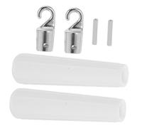 Lurrose 4pcs Blind Wand Handle with Metal Hook Curtain Tilt Wand for Vertical Blinds Replacement Quick and Simple Installation Window Opener Accessories Kit
