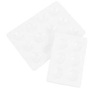 Lurrose 4pcs Ceramics Experimental Reaction Plate 12-hole Spot Plate with Compact Design and Easy to Store for Laboratory and Chemistry Class Use in White Colour