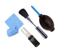 Lurrose 4pcs Computer Cleaning Kit Screen Cleaner Air Duster Brush 20ml Liquid and Microfiber Cloth for Electronic Devices Home and Office Use Black and Blue