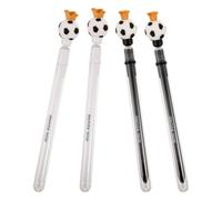 Lurrose 4pcs Creative Magnetic Levitation Gel Pen Soccer Theme, Portable Plastic Writing Pen for Office and Game Parties, Cute Cartoon Style for Soccer Lovers and Professionals