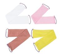 Lurrose 4pcs Exfoliating Back Scrubber Towels Made of Nylon with High Density Fibers for Deep Skin Exfoliation and Efficient Back Cleaning, for Everyday Showers and Home Bathing Rituals