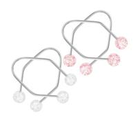 Lurrose 4pcs Face Dimples Trainer for Women Stainless Steel and Imitation Pearl Dimple Creation Device Easy to Wear Facial Exerciser